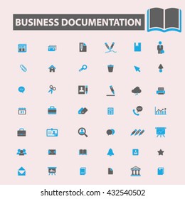 business documentation icons
