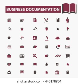 business documentation icons