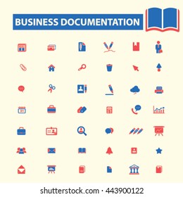 business documentation icons