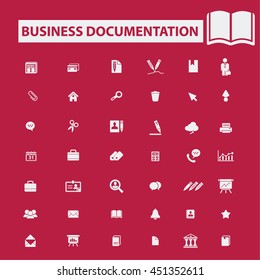 business documentation icons
