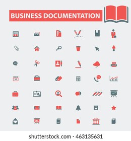 business documentation icons