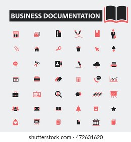 business documentation icons