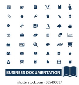 business documentation icons