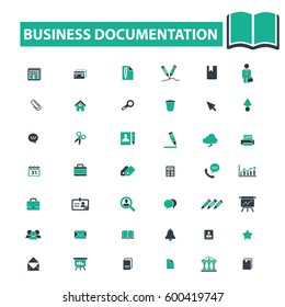business documentation icons

