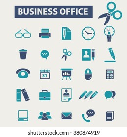 business documentation, office, website, library, knowledge, open book, presentation, internet, chart, resource, folder, management, contract, workplace, supplies icons, signs vector concept
