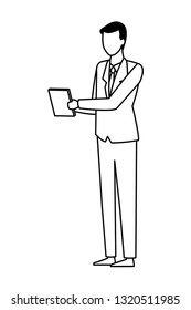 business documents businessman faceless black and white