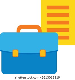Business Documents icon vector image. Suitable for mobile apps, web apps and print media.