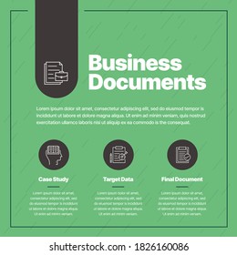 Business Documents Info graphic Design | Business Infographic Design | Social Media posting | Business Process | Presentation Icon