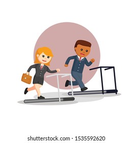 business doing sport vector illustration