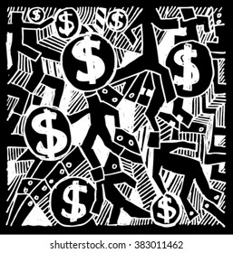 business, dollar, sketch