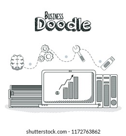 Business doodle concept