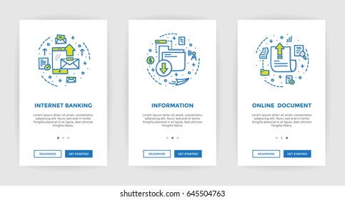 Business Doodle design concept of mobile application development