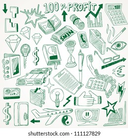 Business doodles collection