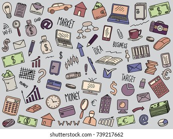 business doodles set