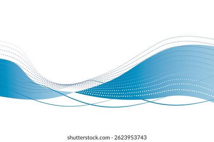 Ilustración de fondo geométrico de línea de puntos de negocios