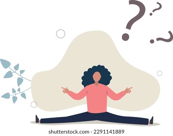 Business doubt choice, make decision on work direction, choose career path or option or alternative concept.flat vector illustration.