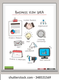 Business Drawing Icon Set