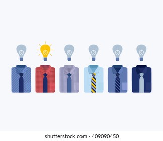 Business Dress Shirt Conceptual Vector Design
