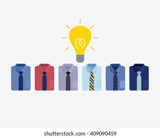 Business Dress Shirt Conceptual Vector Design