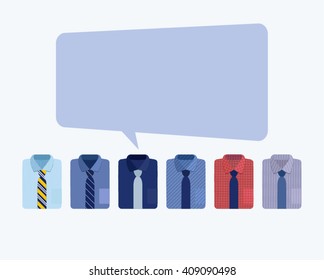 Business Dress Shirt Conceptual Vector Design