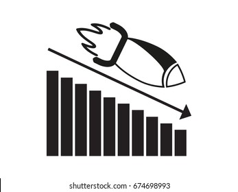 Business drop, icon, vector illustration of Eps10