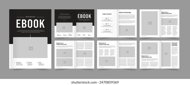 Business Ebook Template , Ebook Layout Design and Ebook Magazine 