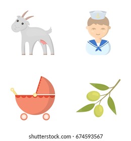 business, ecology, profession and other web icon in cartoon style.olives, olive, hobbies icons in set collection.