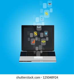 business , e-commerce concept illustration