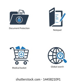 Business and e-commerce icon set