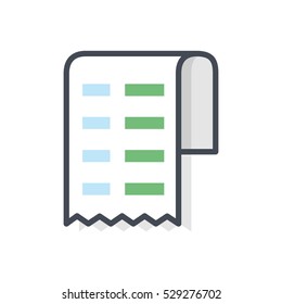 Business Ecommerce Icon vector illustration colored filled Check