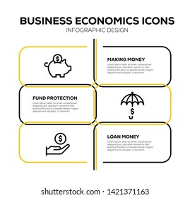 BUSINESS ECONOMICS AND ILLUSTRATION ICON CONCEPT