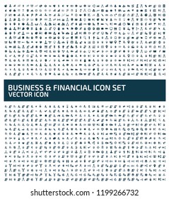 Business And Economy Vector Icon Set