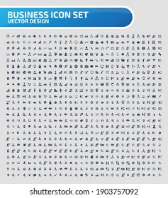 Business and economy vector icon set