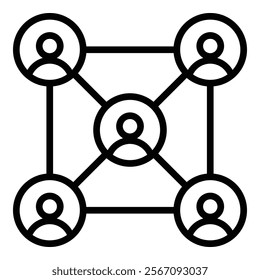 Business Ecosystem Icon Element For Design