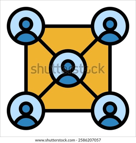 Business Ecosystem Icon Element For Design