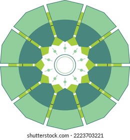 Business ecosystem organisation hexagone diagram scheme template
Company structure hierarchy modern style scientific visualisation