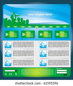 Business editable web page template