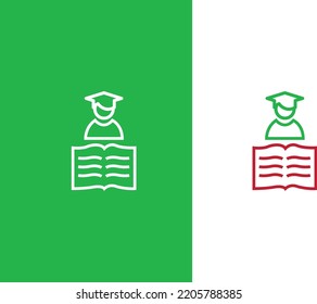 Business education icons. Vector illustration , school and university with elements for mobile concepts and web apps. Collection modern infographic logo and pictogram.
