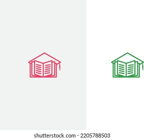 Business education icons. Vector illustration , Set of Outline stroke Education icon Vector illustration. Education symbol line icon on white background vector illustration