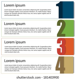 Business or education Infographic template for step and planing process