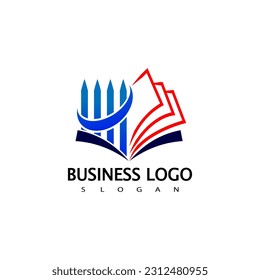 Business Education Logo. Finance Education Logo Design

