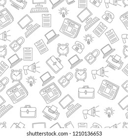 business and education ornament seamless pattern. vector illustration