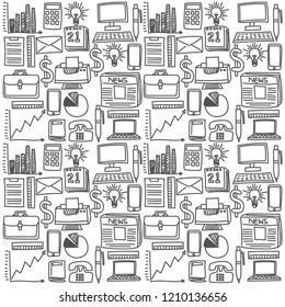 business and education ornament seamless pattern. vector illustration