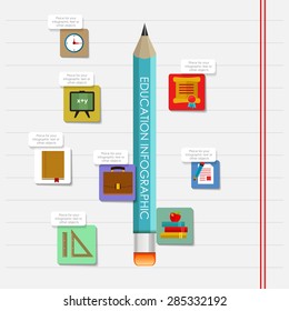 Business education template. Vector illustration. Can be used for layout, banner, diagram, web design.
