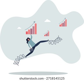 Aumente la eficiencia empresarial, aumente la productividad y aumente el rendimiento, la innovación y el concepto de ventaja empresarial. vida y empleo de las personas.