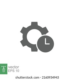 Business efficiency glyph icon. Simple solid style symbol. Vector illustration isolated on white background. EPS 10.