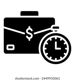 Ilustración vectorial de línea de iconos de eficiencia empresarial