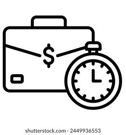 Business Efficiency icon line vector illustration