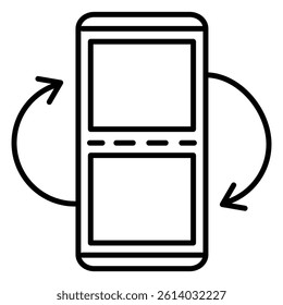 Business Efficiency and Multitasking App vector Icon design