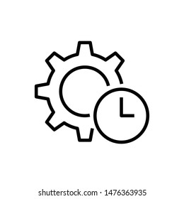 Business Efficiency Vector Graphics Outline Icon